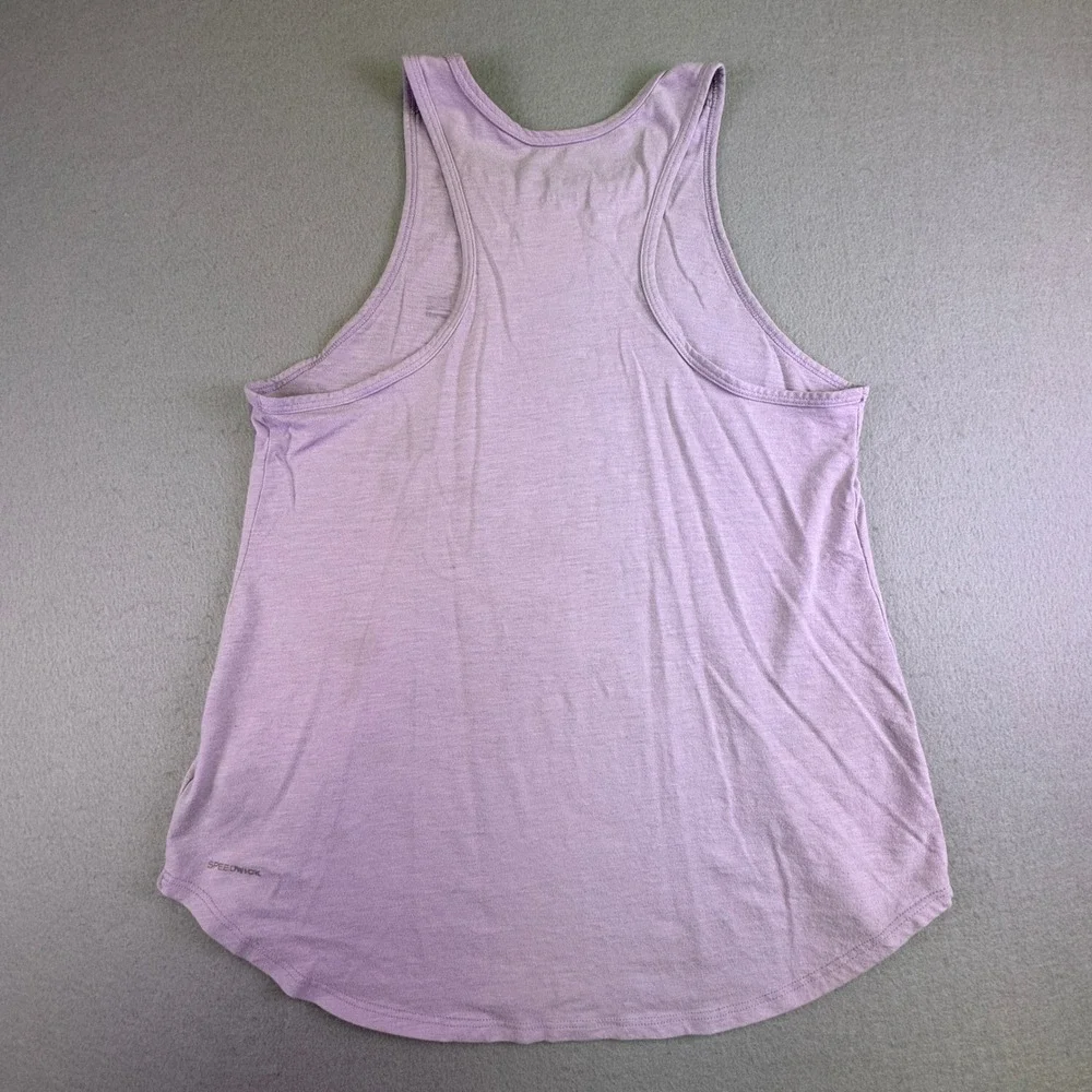 Reebok Tank Top‎ Women's Medium Speedwick Purple Pixel Racerback Activewear Gym - Picture 7 of 8